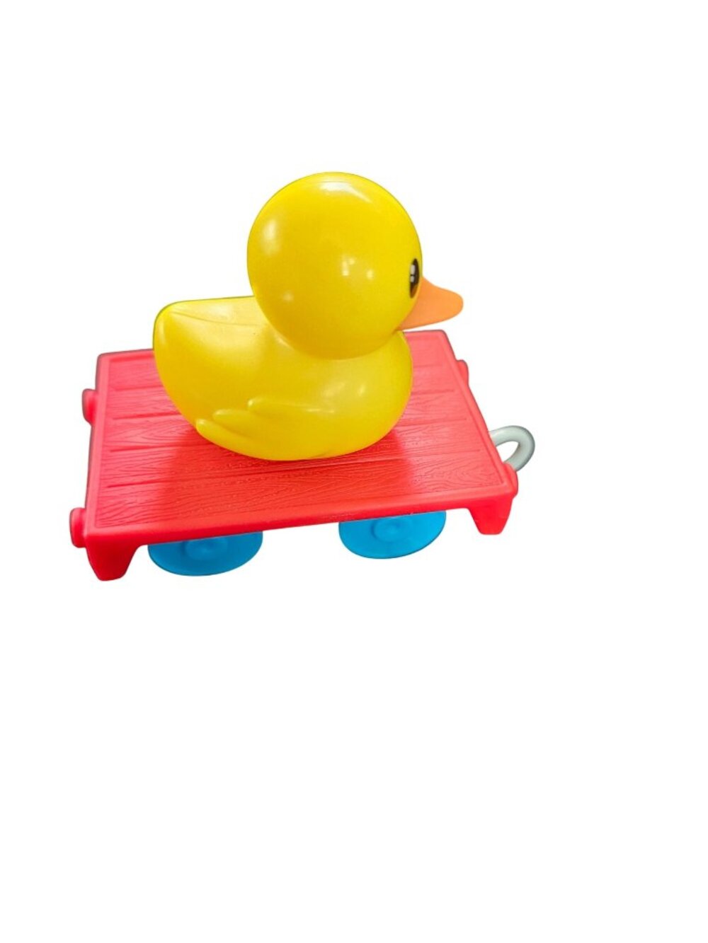 Duck Toy On Red Rolling Platform By Mattel 2021 Yellow & Red Detachable Design